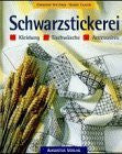 Schwarzstickerei. Kleidung. Tischwäsche. Accessoires.