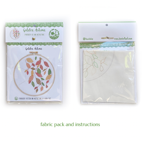 Golden Autumn Embroidery Kit