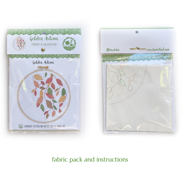 Golden Autumn Embroidery Kit