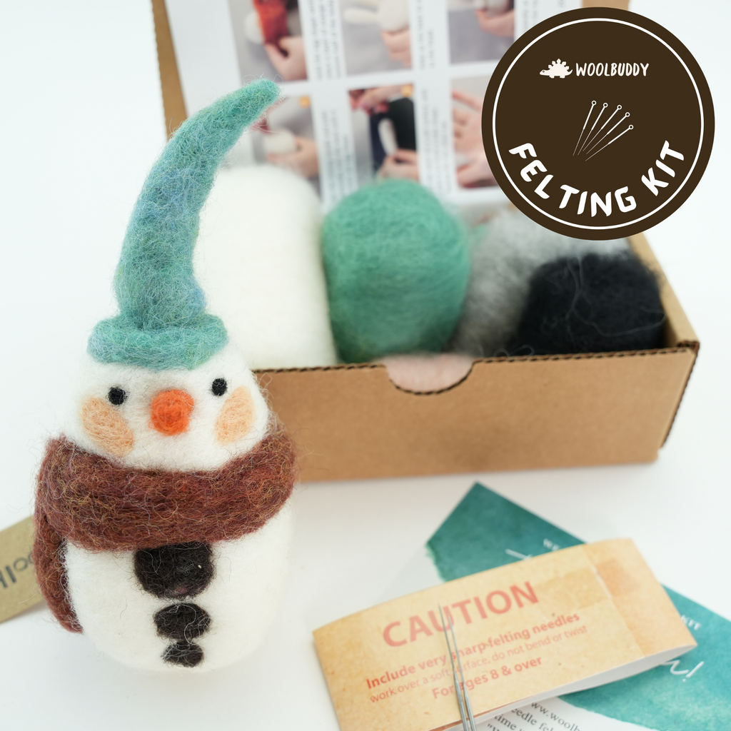 Woolbuddy Narwhal Whale Wool Felting Needle Point Kit Crafting Gift