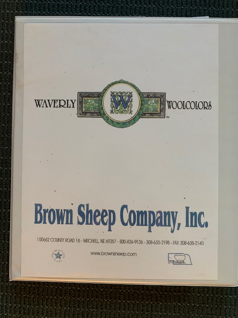 Cover of a Waverly Color Card Book