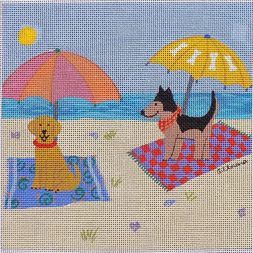 Dogs on Beach (TC-T-411)