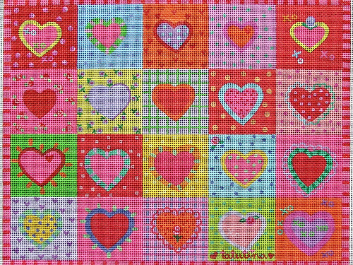 Hearts Quilt (TC-T-415)