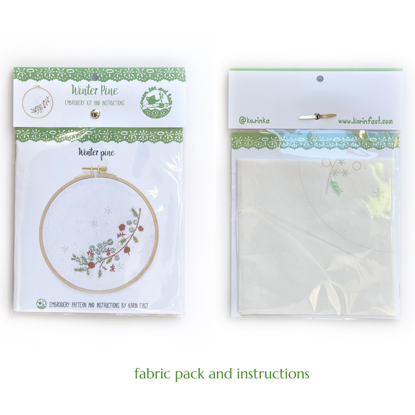 Winter Pine Embroidery Kit