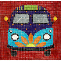 VW Bus on Red (AP2966)