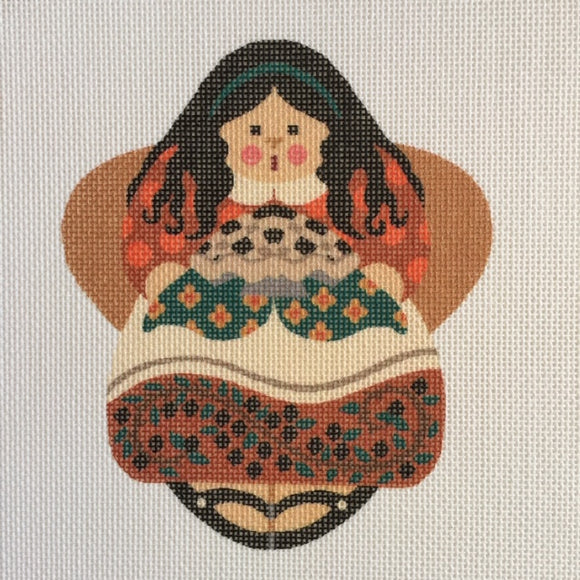 Blackberry Pie Angel Ornament