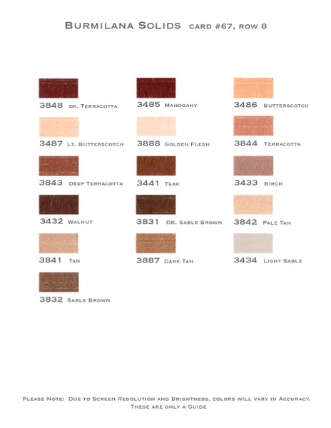 Burmilana* (Colors 3503 - 3996)