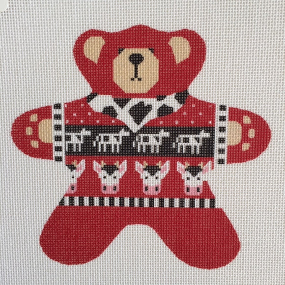 Cow Crazy Bear Ornament