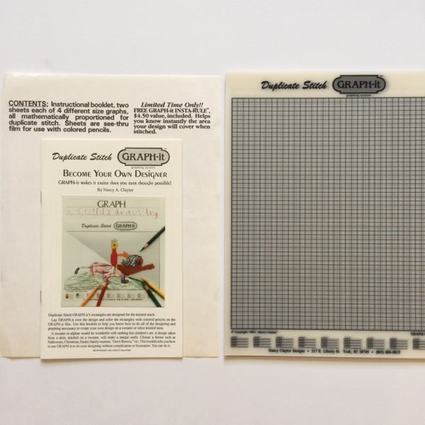 Duplicate Stitch Graph-It System (Knitting)