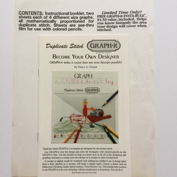 Duplicate Stitch Graph-It System (Knitting)