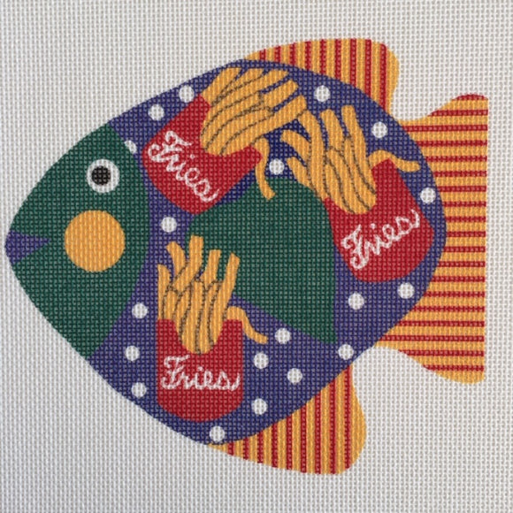 Fish With Fries Fish Ornament