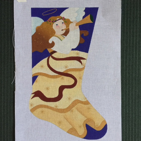 Golden Angel Stocking