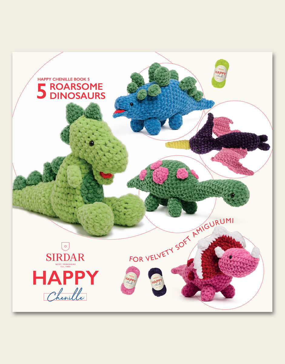 Happy Chenille Book 5: Roarsome Dinosaurs - Needlepoint Joint