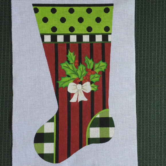 Holly Berry Stocking* (1345-D)