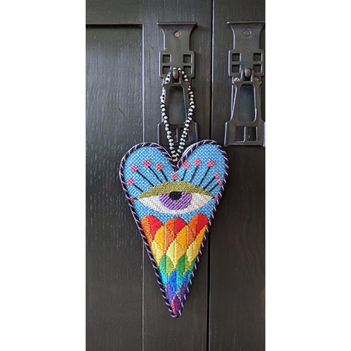 Eye Heart with Scales Ornament (ZE-650)