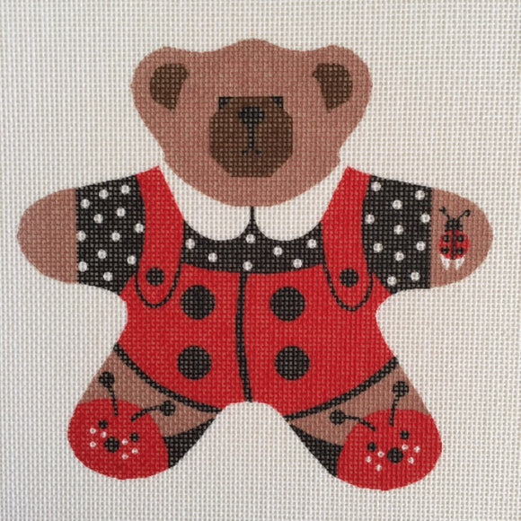 Ladybug Bear Ornament