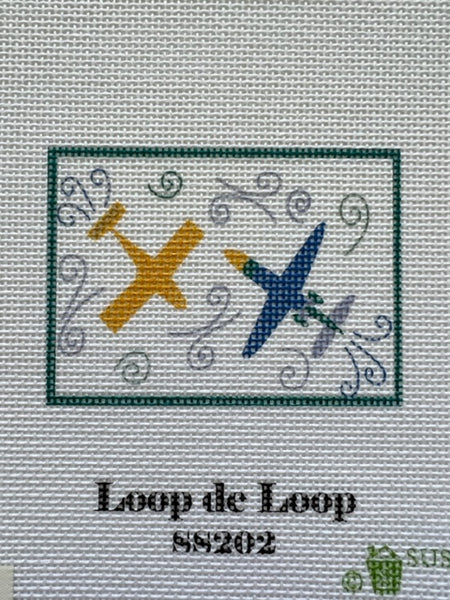 Credit Card Holder/Luggage Tag Painted Canvas Insert