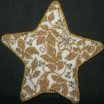 Teri's Star Ornament - Gold 6" (WG11825)