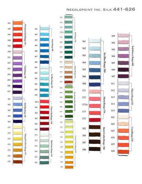 Needlepoint Silk* (Colors 571 - 867)