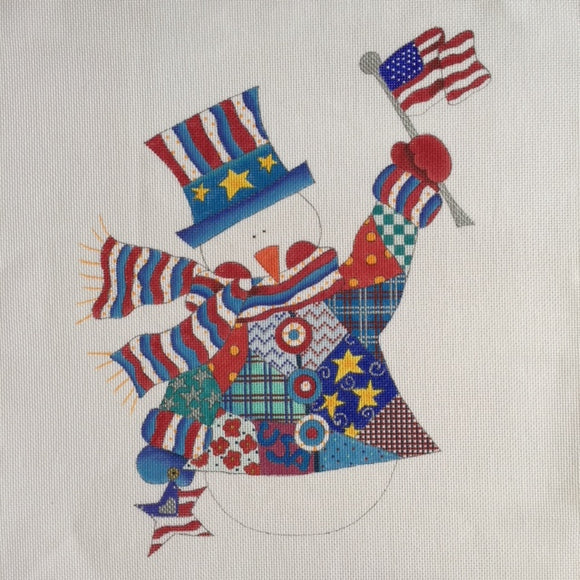Patriotic Snowman (N-S-106G)