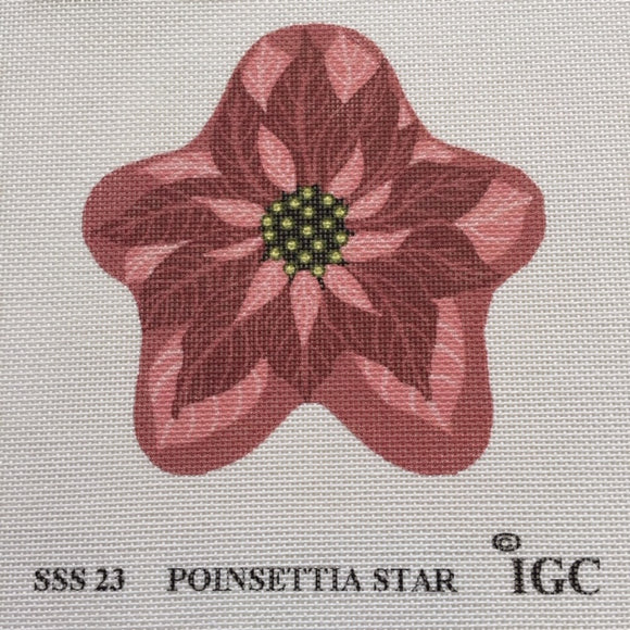 Poinsettia Star Ornament