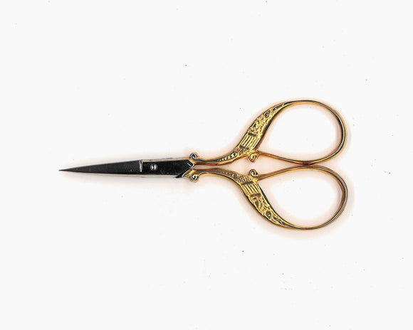 Solingen Gold Plated 3.5" Decorative Embroidery Scissors