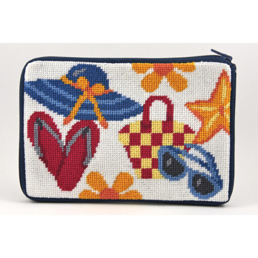 Stitch & Zip Needlepoint Purse