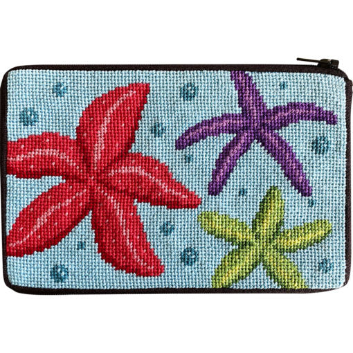 Stitch & Zip Needlepoint Purse Ladybugs – Needlepoint For Fun