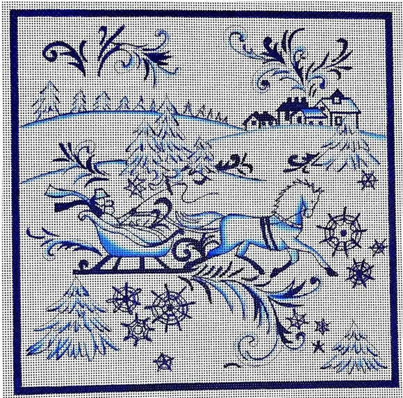 Sleigh Horse Blue (EV-X12-B)