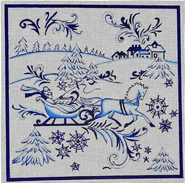 Sleigh Horse Blue (EV-X12-B)