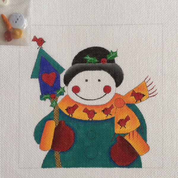 Snowman Square Birds (N-S-108B)