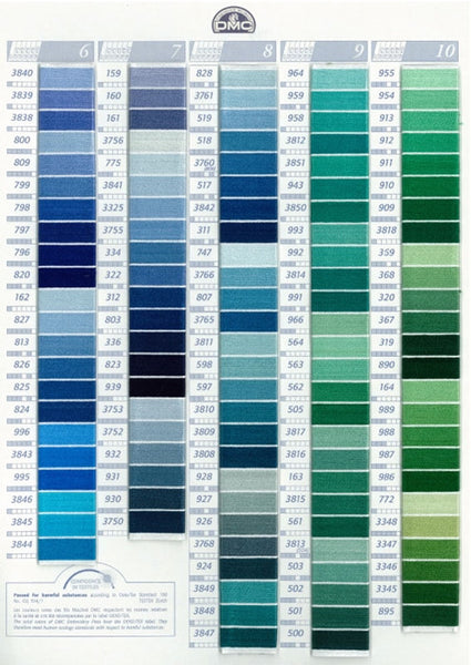 DMC Color Chart from