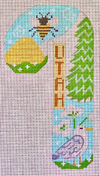 CH-1005 Travel Candy Cane - Utah