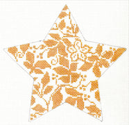Teri's Star Ornament - Gold 6" (WG11825)