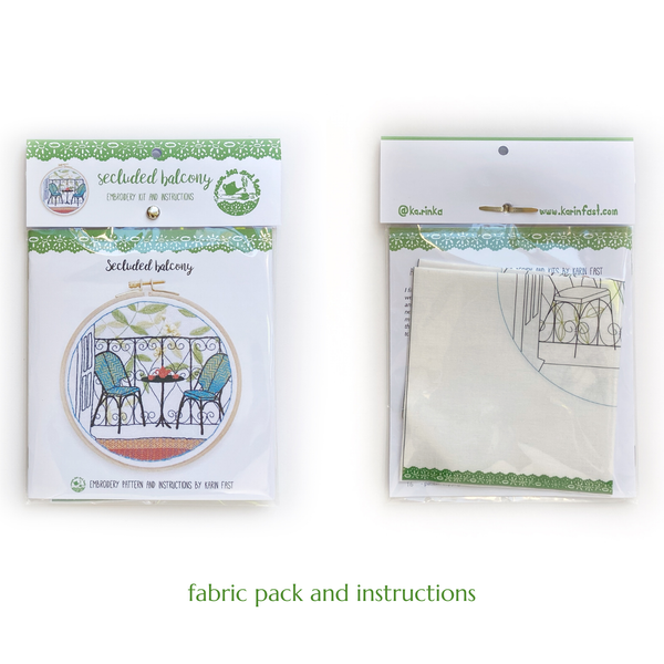 Secluded Balcony Embroidery Kit