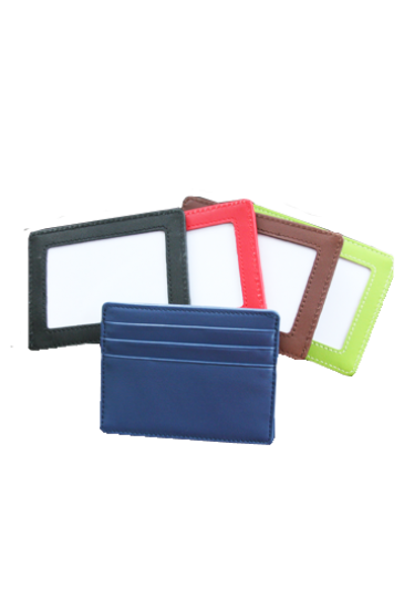 Planet Earth Self-Finishing Leather Credit Card Wallet