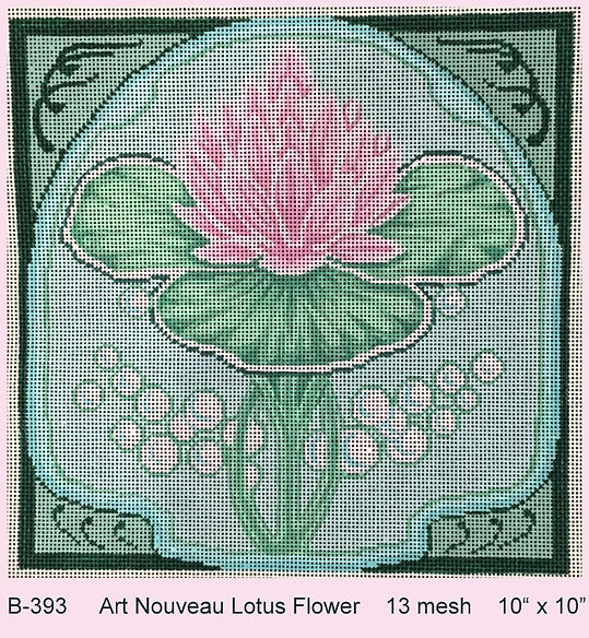 Art Nouveau Lotus Flower (B-393)