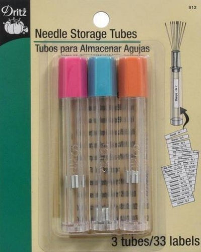 Dritz Needle Storage Tubes and Labels