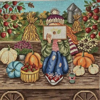 Fall Stitching Girl (GE-P289)