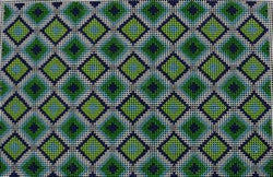 Green, Grey, White, and Navy Clutch (KKP138)