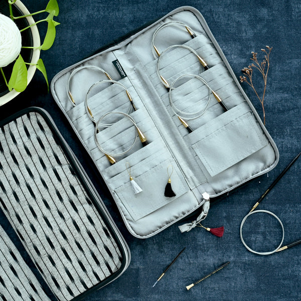 Lantern Moon Circular Needle Case IKAT