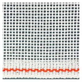 Zweigart Blank Needlepoint Canvas 20 X 18 fat Quarter Yard Mono Deluxe  Orange Line 