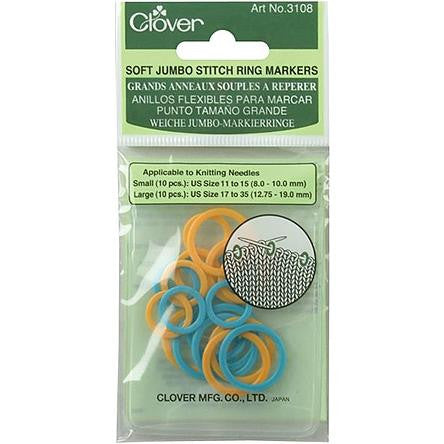 Clover Soft Jumbo Stitch Ring Markers (Art. 3108)