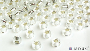 Miyuki 6/0, 1 Silverlined Crystal