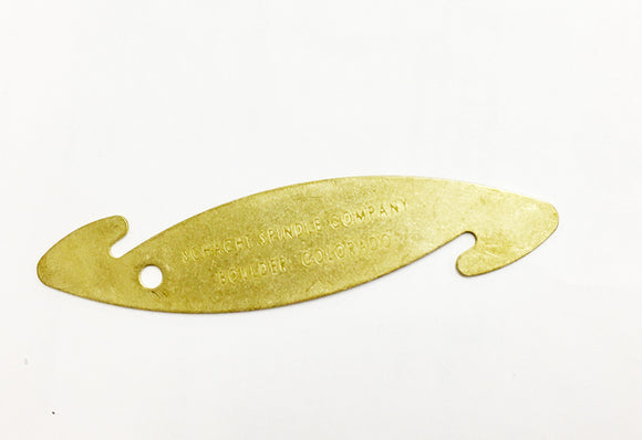 Schacht Brass Reed Hook, double-ended