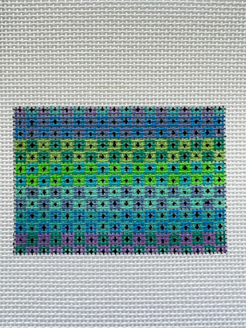 Credit Card Holder/Luggage Tag Painted Canvas Insert