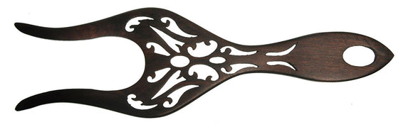 Lacis Lucet Filigree Rosewood, Feather with Handle