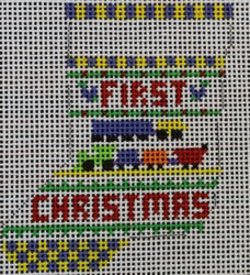 First Christmas Train Mini Sock (WS740)